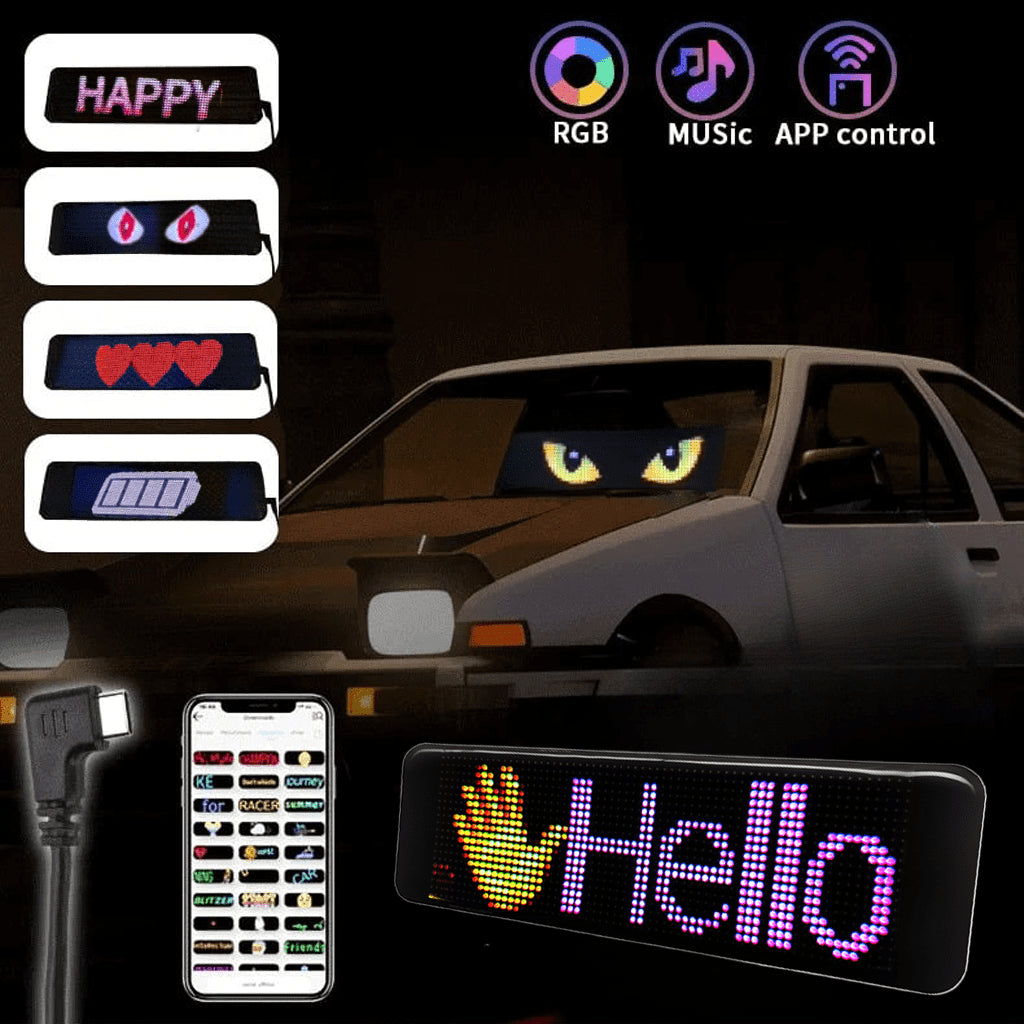 Pantalla LED flexible RGB personalizable con control remoto de aplicación